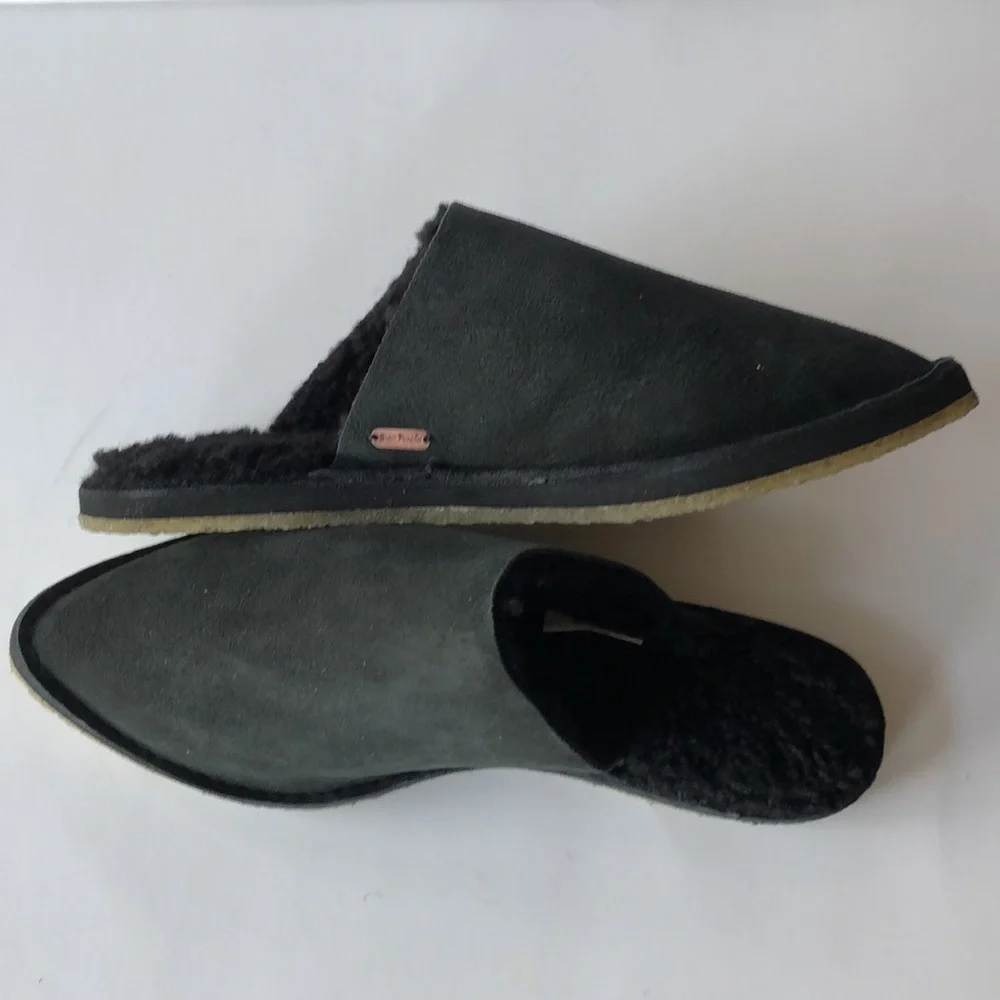 ❤️HP❤️Free People Cozy Sherpa Nova Flats Mules/cozy slippers NEW in BOX - Picture 2 of 9